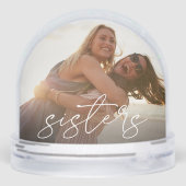 カスタムSisters Script Photo Snow Globe (裏面)