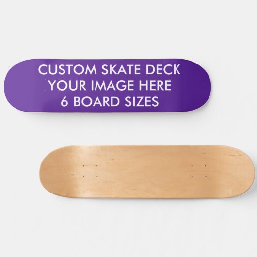 カスタムSKATE DECK 8 1/2"スケートボードAUBE...紫 スケートボード (横)