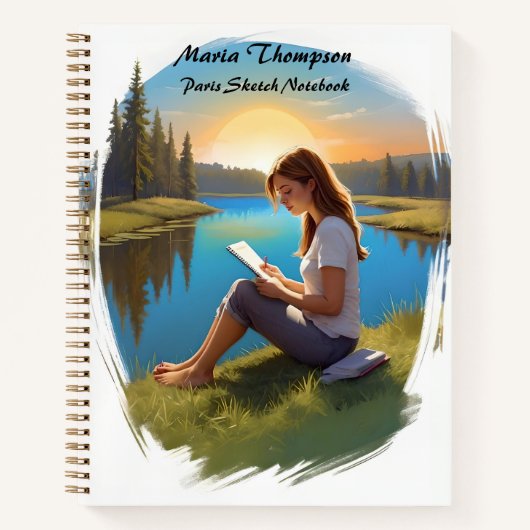 カスタムSketch Travel Notebook Journal Diary ノートブック (正面)