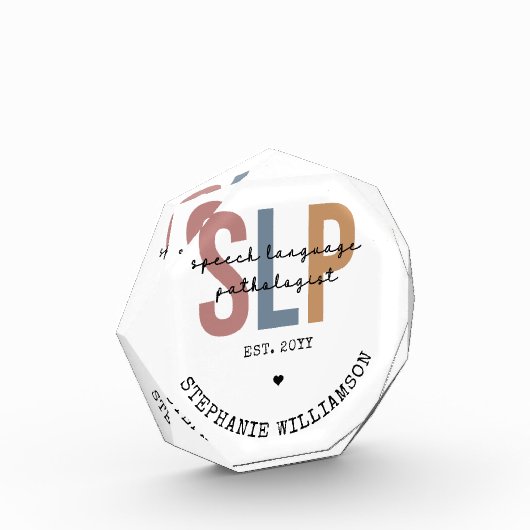 カスタムSLP発話病理士発話セラピスト フォトブロック (左)