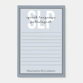 カスタムSLP発話病理士発話セラピスト ポストイット (正面)