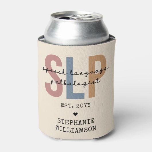 カスタムSLP発話病理士発話セラピスト 缶クーラー (缶正面)