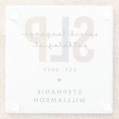 カスタムSLP言語病理学者 ガラスコースター (裏面)