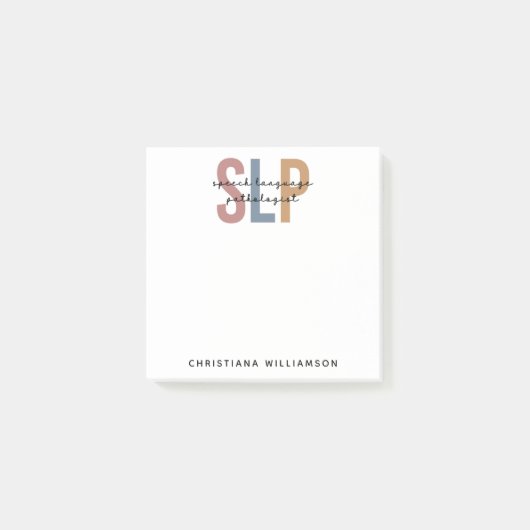 カスタムSLP言語病理学者 ポストイット (正面)