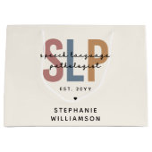 カスタムSLP言語病理学者 ラージペーパーバッグ (正面)