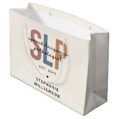 カスタムSLP言語病理学者 ラージペーパーバッグ (裏面アングル)