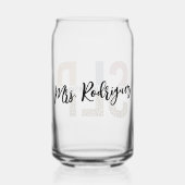 カスタムSLP音声病理医Leopard Print ガラス缶 (裏面)