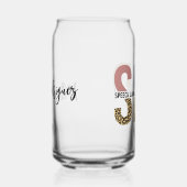 カスタムSLP音声病理医Leopard Print ガラス缶 (右)