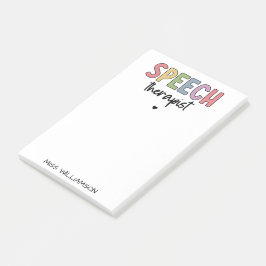 カスタムSLP音声聴覚士の音声セラピスト ポストイット