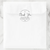 カスタムSmall Businessのステッカーに感謝 ラウンドシール (バッグ)