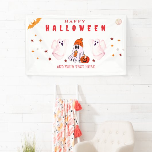 カスタムSmall Businessロゴハローウィンパーティ 横断幕 (インサイチュ)