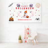 カスタムSmall Businessロゴハローウィンパーティ 横断幕 (インサイチュ)
