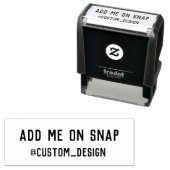 カスタムSnapchatスタンプ セルフインキングスタンプ (インサイチュ)