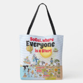 カスタムSoCalトートバッグ トートバッグ (裏面)