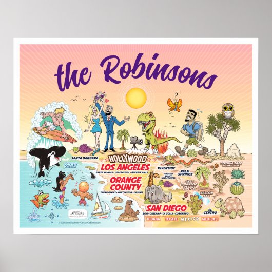 カスタムSoCalドリームポスター ポスター (正面)