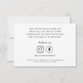 カスタムSocial Media Business Companyのお客様のロゴ サンキューカード (裏面)