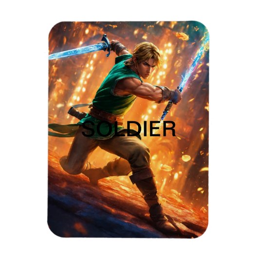 カスタムSoldier Photo Magnet:フレックスデザイン マグネット (縦)