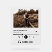 カスタムSong Playlistアルバム表紙 アクリルサイン (正面)