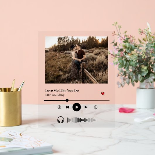 カスタムSong Playlistアルバム表紙 アクリルサイン (ウェディング)