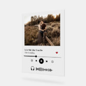 カスタムSong Playlistアルバム表紙 アクリルサイン (傾斜)