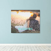 カスタムSparkleライトエフェクト結婚のキャンバスアイディア キャンバスプリント (インサイチュ (ウッドフロア))