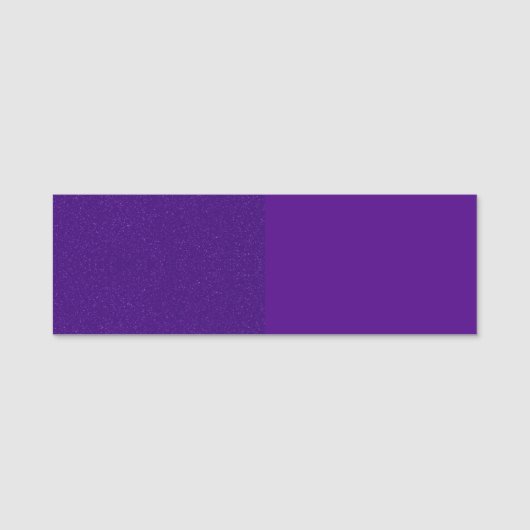 カスタムSplit Purpleグリッター名クラシックタグ 名札 (正面)