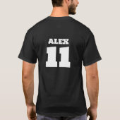 カスタムSports Front Backチームの名前と番号 Tシャツ (裏面)