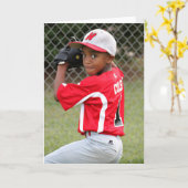 カスタムSports Photo Greeting Card カード (黄色い花)