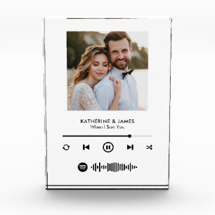 カスタムSpotifyコード入りミュージックプレーヤーフォトフレーム フォトブロック