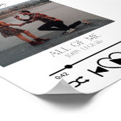 カスタムSpotify Music Photo Anniversaryプリント ポスター (角)