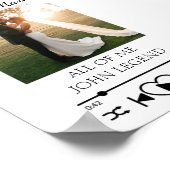 カスタムSpotify Music Photo Anniversaryプリント ポスター (角)