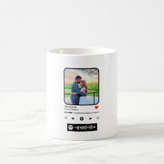 カスタムSpotify Song Poster Photo Mug - For Love コーヒーマグカップ
