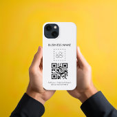 カスタムSquare Business Logo & QRコードプロモーション iPhoneケース