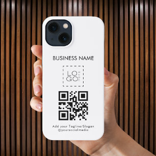 カスタムSquare Business Logo & QRコードプロモーション iPhone 13ケース