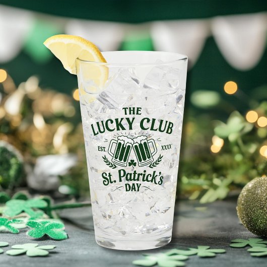 カスタムSt. Patrick's Day 'The Lucky Club'ロゴ タンブラーグラス