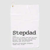 カスタムStepdad定義白黒 ゴルフタオル (正面)
