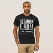 カスタムSTRAIGHT OUTTA オリジナルTシャツ Tシャツ (正面フル)