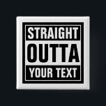 カスタムSTRAIGHT OUTTA squareピンバックボタン 缶バッジ<br><div class="desc">カスタムSTRAIGHT OUTTA四角いピンボタン。自分のをカスタムストレートOUTTAバッジにする。大おもしろいタイポグラフィデザイン。このテンプレート/ミームジェネレータに独自の都市、パロディまたは引用文を追加。かわいい白黒インターネットミームギフト男性へアイディア、女性と10代の子供。例クールパーソナライズされた：ストレートアウトタベッド。ストレート外金。ストレートアウトタアイディア。ストレートアウトタコーヒー。刑務所を出て行け。体育館を出て真っ直ぐ。都市名、コンプトンシカゴニューヨークLAボストンブルックリンなど</div>