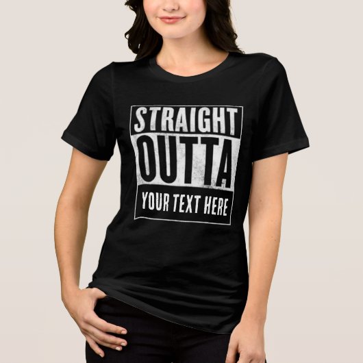 カスタムSTRAIGHT OUTTA Tシャツ (正面)
