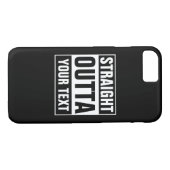 カスタムSTRAITED OUTTA iPhone 7 Sケース電話カバー Case-Mate iPhoneケース (裏面(横))