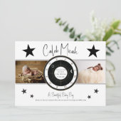 カスタムSun Sign & Moon Photo Birth Announcement 招待状 (スタンド正面)