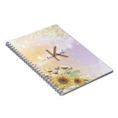 カスタムSunflower Highエレガント School ノートブック (右側)