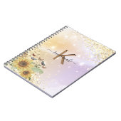 カスタムSunflower Highエレガント School ノートブック (左側)