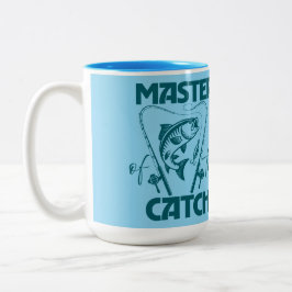 カスタムSVGグラフィックTシャツ 釣りの達人 ツートーンマグカップ