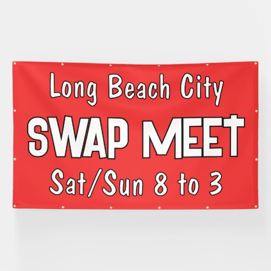 カスタムSwap Meetバナー 横断幕 (横)