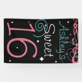 カスタムSweet 16フォトバックグラウンド 横断幕 (横)