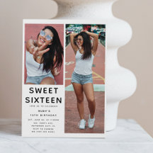 カスタム'SWEET 16' 2 Photo 16th Birthday Party