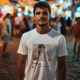カスタムTシャツ   パーソナライズされたパパGIF Tシャツ