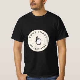 カスタムTシャツ - ブラック あなたの画像やテキストをここに Tシャツ
