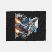 カスタムTバケットロードスタ改造ー漫画 フリースブランケット (正面(横))